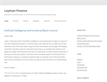 Tablet Screenshot of laymanfinance.com